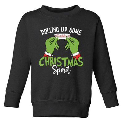 Rolling Up Some Christmas Spirit Christmas Tree Cakes Snack Toddler Sweatshirt