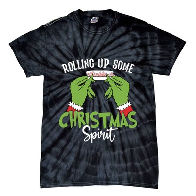 Rolling Up Some Christmas Spirit Christmas Tree Cakes Snack Tie-Dye T-Shirt