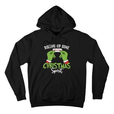 Rolling Up Some Christmas Spirit Christmas Tree Cakes Snack Tall Hoodie