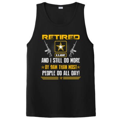 Retired U S Army And I Still Do More Meaningful Giftgift Veteran Day Gift PosiCharge Competitor Tank