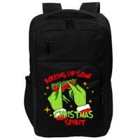 Rolling Up Some Christmas Spirit Xmas Pajamas Holiday Santa Impact Tech Backpack