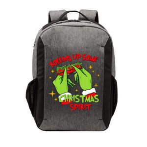 Rolling Up Some Christmas Spirit Xmas Pajamas Holiday Santa Vector Backpack