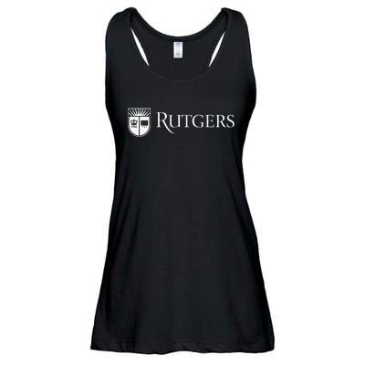 Rutgers University Scarlet Knights Block Text Ladies Essential Flowy Tank