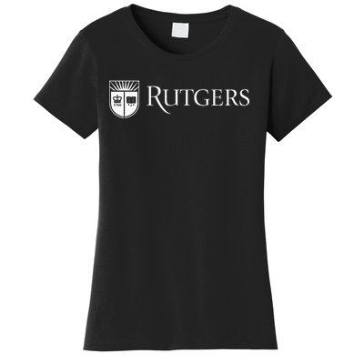 Rutgers University Scarlet Knights Block Text Women's T-Shirt