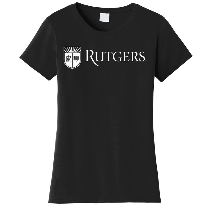 Rutgers University Scarlet Knights Block Text Women's T-Shirt