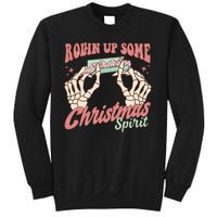 Rollin Up Some Christmas Spirit Funny Marijuana Sweatshirt