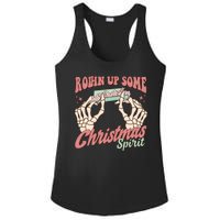 Rollin Up Some Christmas Spirit Funny Marijuana Ladies PosiCharge Competitor Racerback Tank