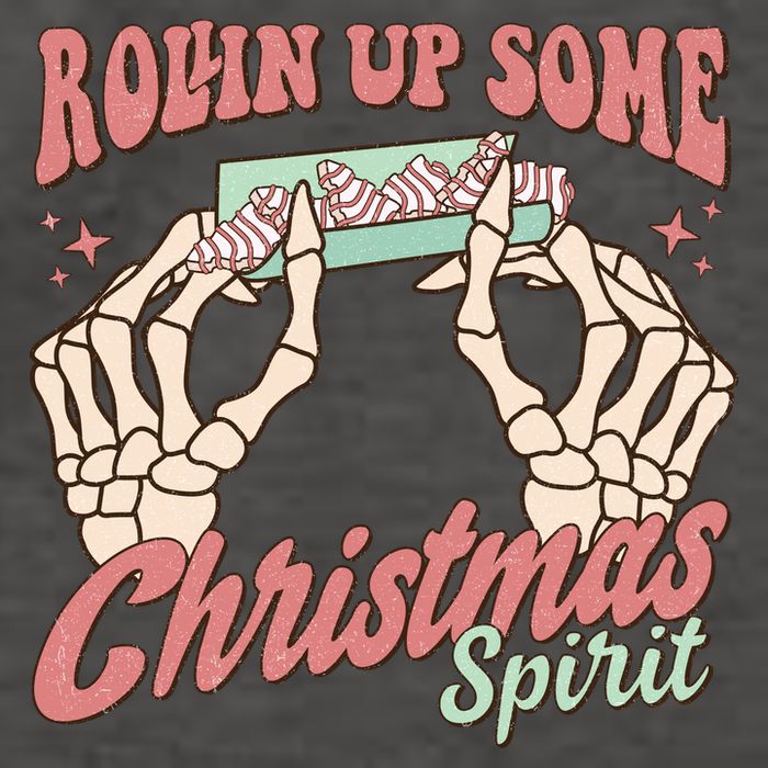 Rollin Up Some Christmas Spirit Funny Marijuana Vector Backpack
