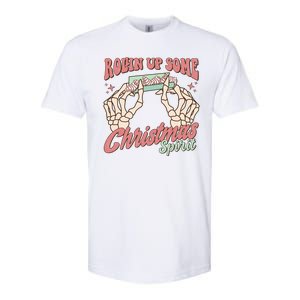 Rollin Up Some Christmas Spirit Funny Marijuana Softstyle CVC T-Shirt