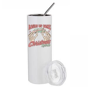 Rollin Up Some Christmas Spirit Funny Marijuana Stainless Steel Tumbler