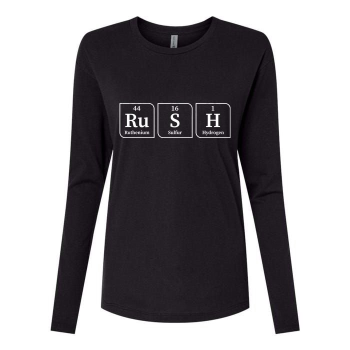 Rush Periodic Table Womens Cotton Relaxed Long Sleeve T-Shirt