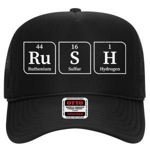 Rush Periodic Table High Crown Mesh Back Trucker Hat