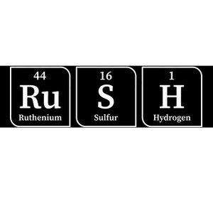 Rush Periodic Table Bumper Sticker