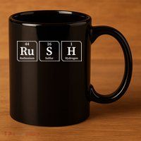 Rush Periodic Table 11oz C Handle Ceramic Mug