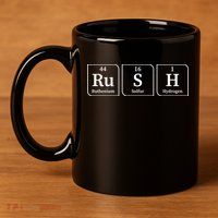 Rush Periodic Table 11oz C Handle Ceramic Mug