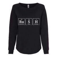 Rush Periodic Table Womens California Wash Sweatshirt