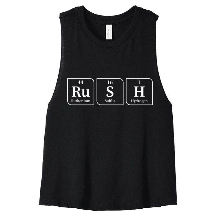 Rush Periodic Table Women's Racerback Cropped Tank