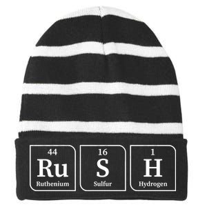 Rush Periodic Table Striped Beanie with Solid Band