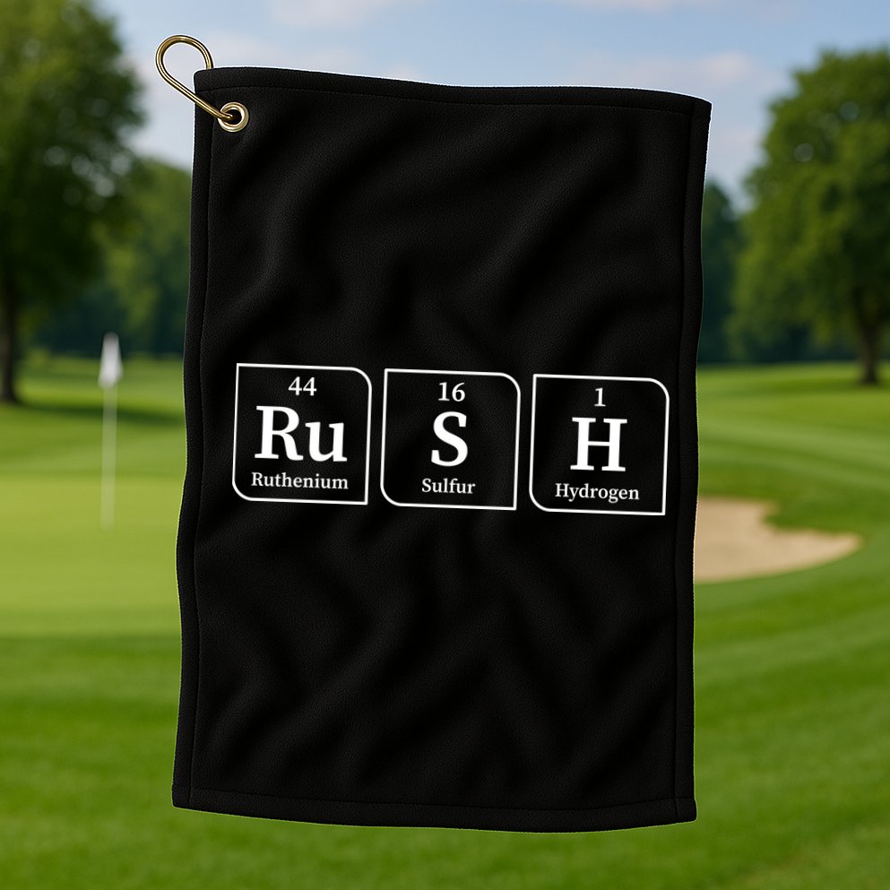Rush Periodic Table Golf Towel