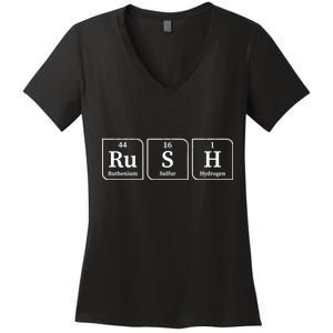 Rush Periodic Table Women's V-Neck T-Shirt