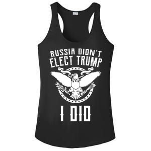 Russia Didn't Elect Trump I Did Ladies PosiCharge Competitor Racerback Tank