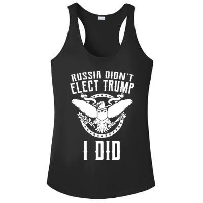 Russia Didn't Elect Trump I Did Ladies PosiCharge Competitor Racerback Tank