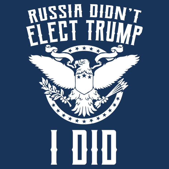 Russia Didn't Elect Trump I Did 7 Panel Mesh Trucker Snapback Hat