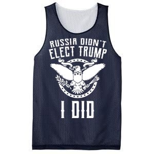 Russia Didn't Elect Trump I Did Mesh Reversible Basketball Jersey Tank