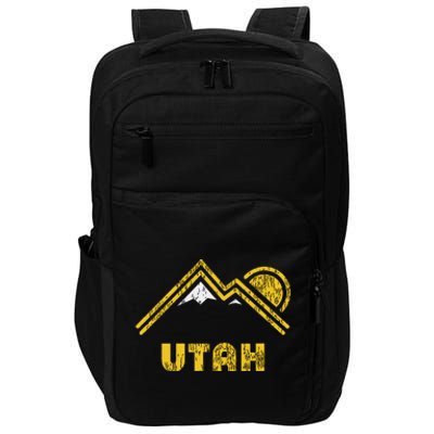 Retro Utah T Vintage Mountains Design Impact Tech Backpack