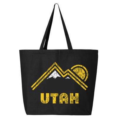 Retro Utah T Vintage Mountains Design 25L Jumbo Tote