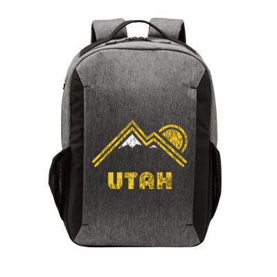 Retro Utah T Vintage Mountains Design Vector Backpack