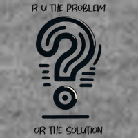 R U The Problem Or The Solution Fix The Problem 7-Panel Snapback Hat