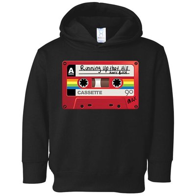 Running Up That Hill Cassette Kate Bush Vintage Retro LGBT Toddler Hoodie