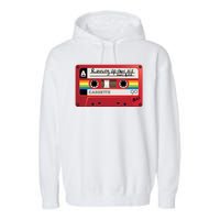 Running Up That Hill Cassette Kate Bush Vintage Retro LGBT Garment-Dyed Fleece Hoodie