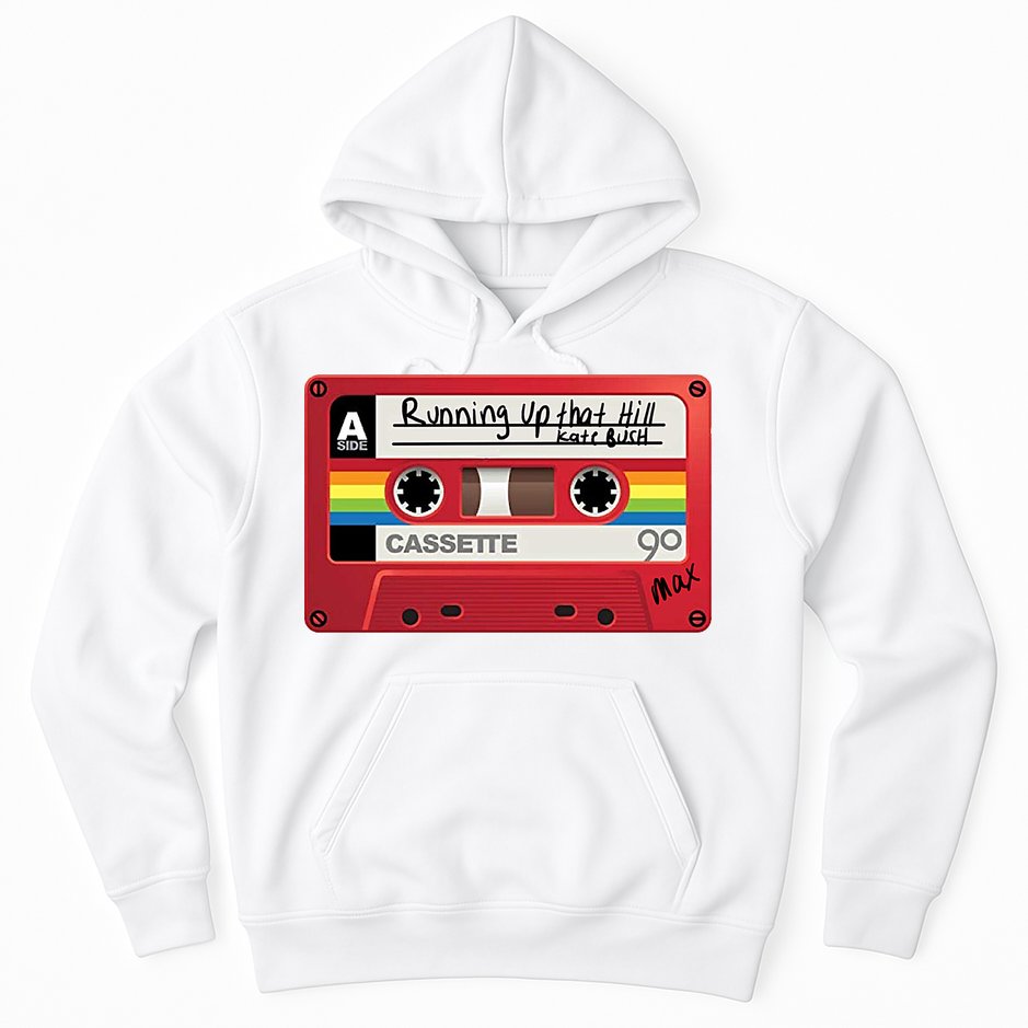 Running Up That Hill Cassette Kate Bush Vintage Retro LGBT Hoodie