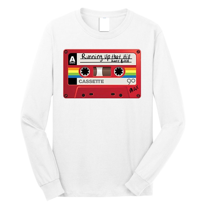 Running Up That Hill Cassette Kate Bush Vintage Retro LGBT Long Sleeve Shirt