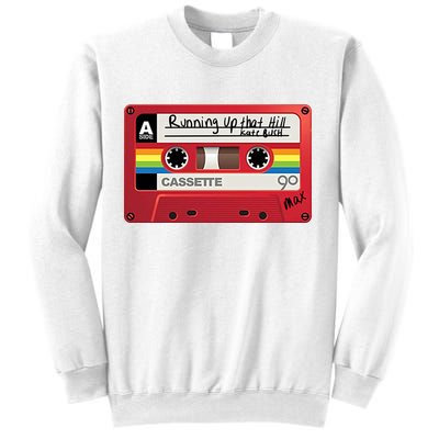 Running Up That Hill Cassette Kate Bush Vintage Retro LGBT Sweatshirt