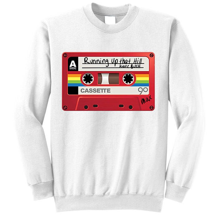 Running Up That Hill Cassette Kate Bush Vintage Retro LGBT Sweatshirt