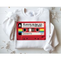Running Up That Hill Cassette Kate Bush Vintage Retro LGBT Sweatshirt