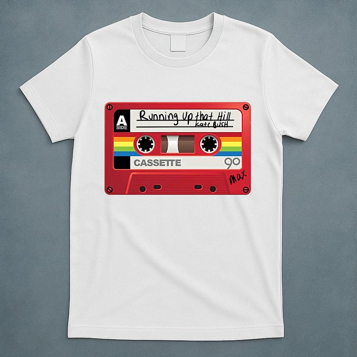 Running Up That Hill Cassette Kate Bush Vintage Retro LGBT T-Shirt