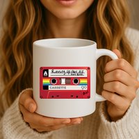 Running Up That Hill Cassette Kate Bush Vintage Retro LGBT Mug