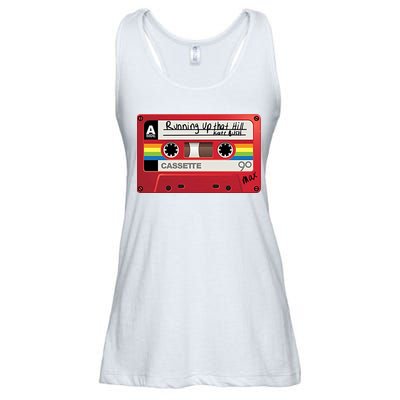 Running Up That Hill Cassette Kate Bush Vintage Retro LGBT Ladies Essential Flowy Tank