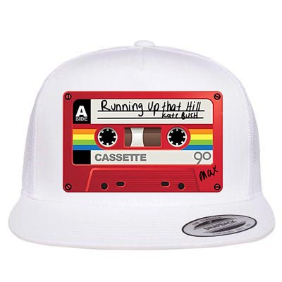 Running Up That Hill Cassette Kate Bush Vintage Retro LGBT Flat Bill Trucker Hat