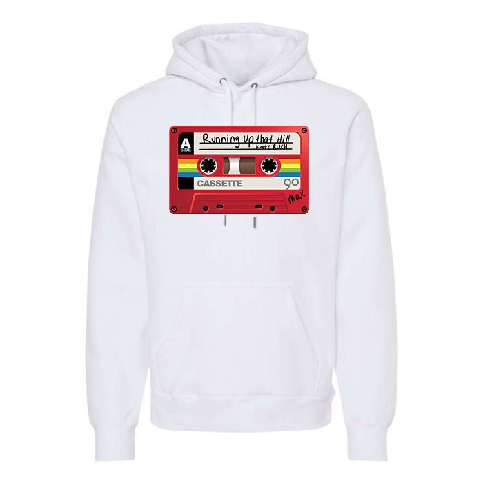 Running Up That Hill Cassette Kate Bush Vintage Retro LGBT Premium Hoodie