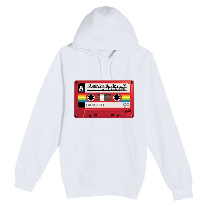 Running Up That Hill Cassette Kate Bush Vintage Retro LGBT Premium Pullover Hoodie