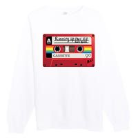 Running Up That Hill Cassette Kate Bush Vintage Retro LGBT Premium Crewneck Sweatshirt