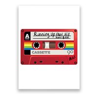Running Up That Hill Cassette Kate Bush Vintage Retro LGBT Poster