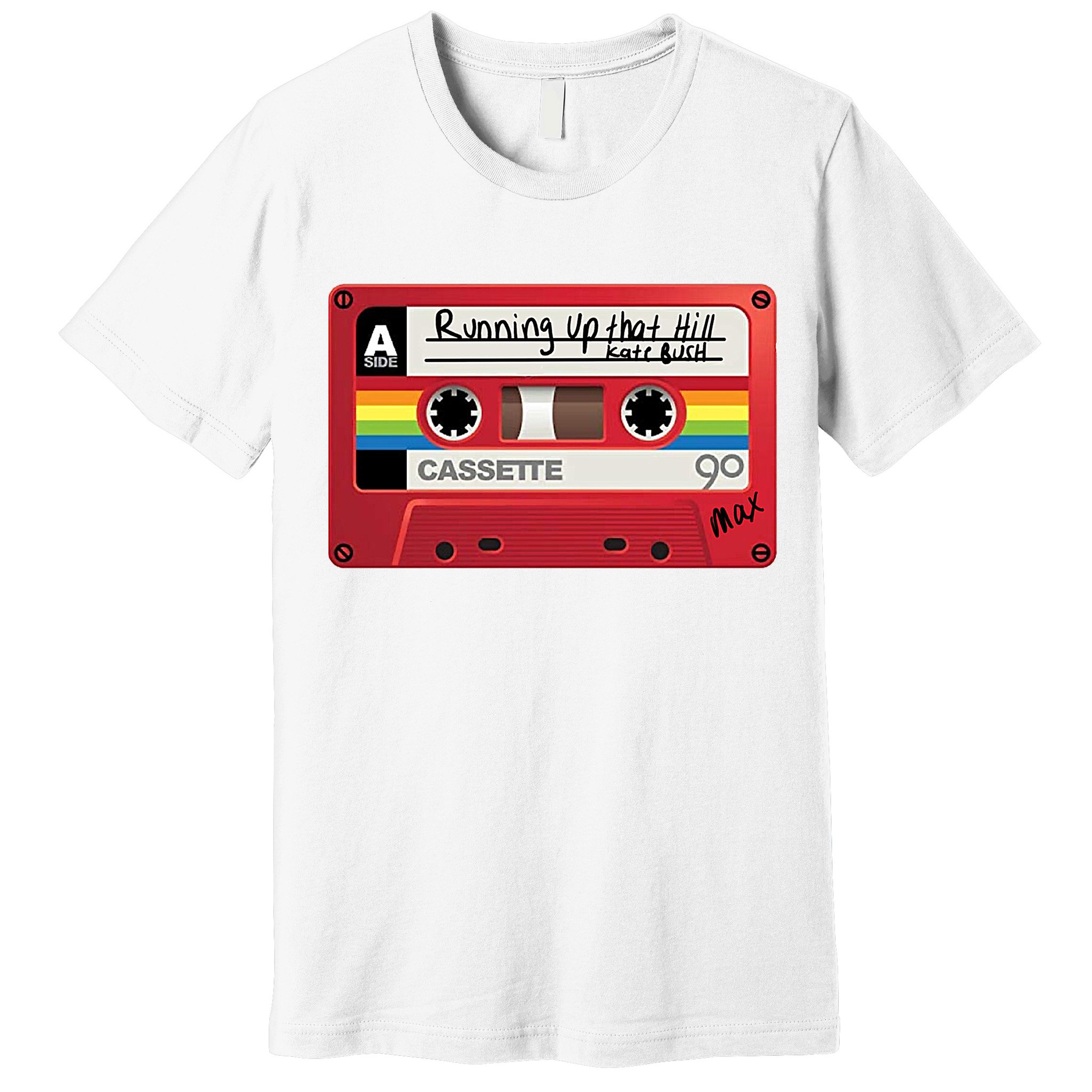 Running Up That Hill Cassette Kate Bush Vintage Retro LGBT Premium T-Shirt