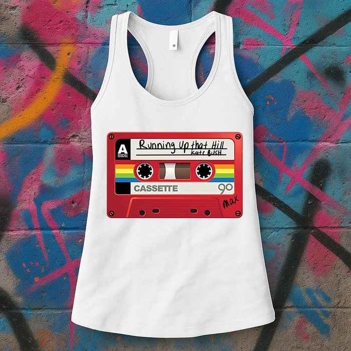 Running Up That Hill Cassette Kate Bush Vintage Retro LGBT Womens Tank Top