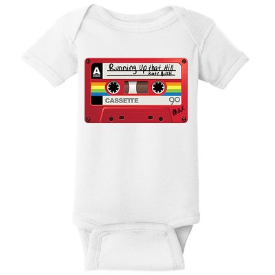Running Up That Hill Cassette Kate Bush Vintage Retro LGBT Baby Bodysuit